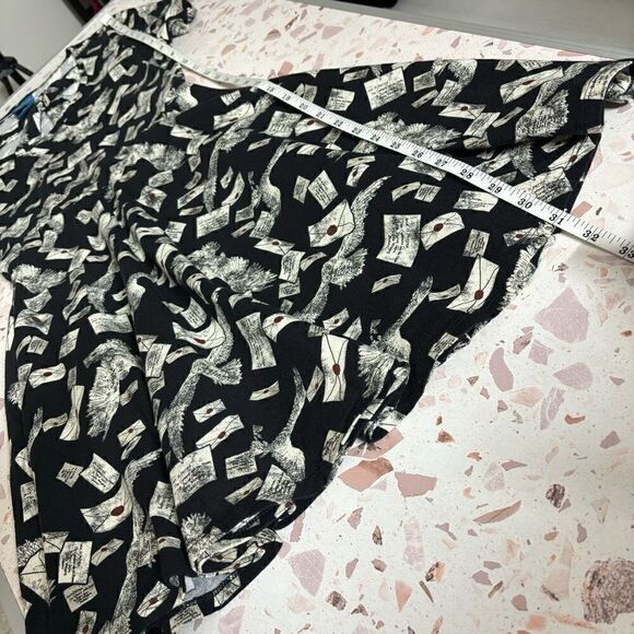 Harry Potter Hogwarts Letter black mini Dress hot topic exclusive size xs - Picture 10 of 14